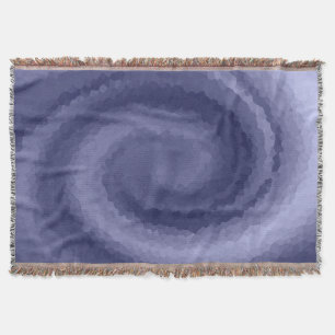 Abstracte zwijn vloeibare blauwe blauwvioolvis mod deken