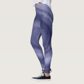 Abstracte zwijn vloeibare blauwe blauwvioolvis mod leggings (Links)