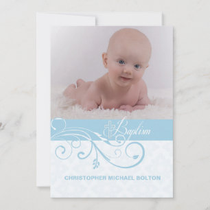 Abstracte Zwirl Foto Religieuze Uitnodiging