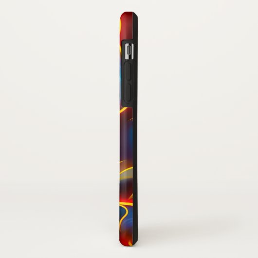 Abstracte Zwirlblauwe rode lammeren Case-Mate iPhone Case (Achterkant/links)