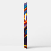 Abstracte Zwirlblauwe rode lammeren Case-Mate iPhone Case (Achterkant / Rechts)