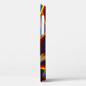 Abstracte Zwirlblauwe rode lammeren Case-Mate iPhone Case (Achterkant / Links)