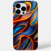 Abstracte Zwirlblauwe rode lammeren Case-Mate iPhone Case (Achterkant)