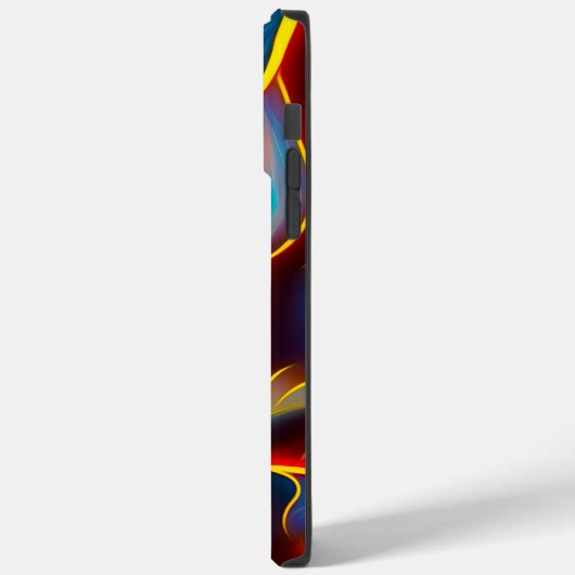 Abstracte Zwirlblauwe rode lammeren Case-Mate iPhone Case (Achterkant / Links)