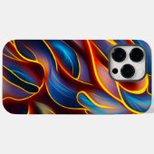 Abstracte Zwirlblauwe rode lammeren Case-Mate iPhone Case (Achterkant (horizontaal))