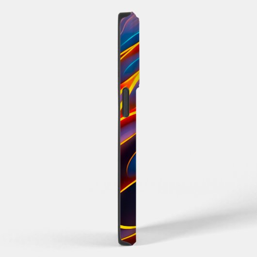 Abstracte Zwirlblauwe rode lammeren Case-Mate iPhone Case (Achterkant / Rechts)