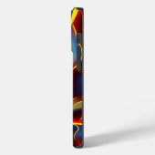 Abstracte Zwirlblauwe rode lammeren Case-Mate iPhone Case (Achterkant / Links)