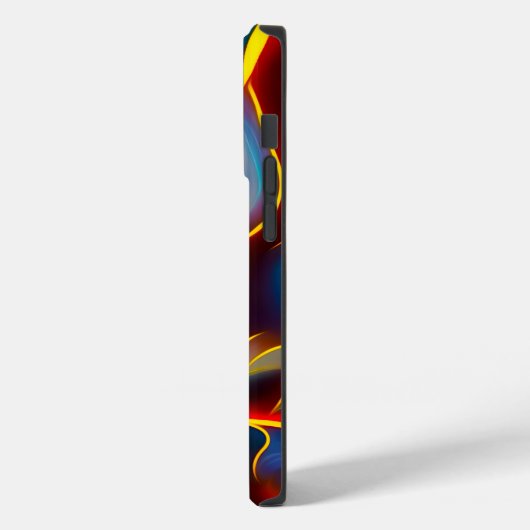 Abstracte Zwirlblauwe rode lammeren Case-Mate iPhone Case (Achterkant / Links)