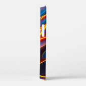 Abstracte Zwirlblauwe rode lammeren Case-Mate iPhone Case (Achterkant / Rechts)