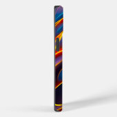 Abstracte Zwirlblauwe rode lammeren Case-Mate iPhone Case (Achterkant / Rechts)