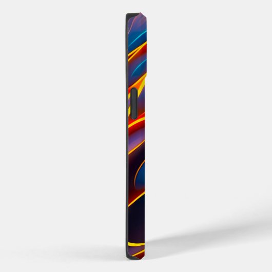 Abstracte Zwirlblauwe rode lammeren Case-Mate iPhone Case (Achterkant / Rechts)