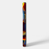 Abstracte Zwirlblauwe rode lammeren Case-Mate iPhone Case (Achterkant / Links)