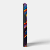 Abstracte Zwirlblauwe rode lammeren Case-Mate iPhone Case (Achterkant / Rechts)