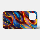 Abstracte Zwirlblauwe rode lammeren Case-Mate iPhone Case (Achterkant (horizontaal))