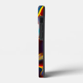 Abstracte Zwirlblauwe rode lammeren Case-Mate iPhone Case (Achterkant / Links)