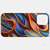 Abstracte Zwirlblauwe rode lammeren Case-Mate iPhone Case (Achterkant (horizontaal))
