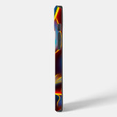 Abstracte Zwirlblauwe rode lammeren Case-Mate iPhone Case (Achterkant / Links)