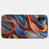Abstracte Zwirlblauwe rode lammeren Case-Mate iPhone Case (Achterkant (horizontaal))