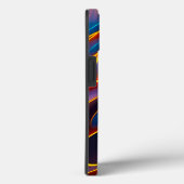 Abstracte Zwirlblauwe rode lammeren Case-Mate iPhone Case (Achterkant / Rechts)