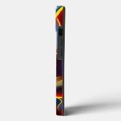 Abstracte Zwirlblauwe rode lammeren Case-Mate iPhone Case (Achterkant / Links)