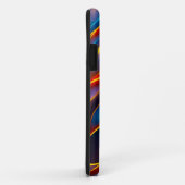 Abstracte Zwirlblauwe rode lammeren Case-Mate iPhone Case (Achterkant/rechts)
