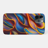 Abstracte Zwirlblauwe rode lammeren Case-Mate iPhone Case (Achterkant (horizontaal))
