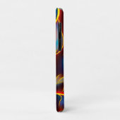 Abstracte Zwirlblauwe rode lammeren Case-Mate iPhone Case (Achterkant/links)