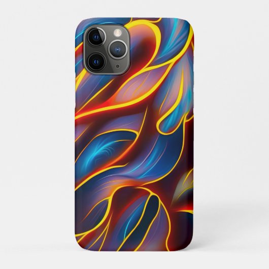 Abstracte Zwirlblauwe rode lammeren Case-Mate iPhone Case (Achterkant)