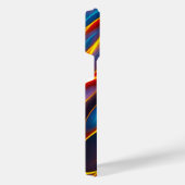 Abstracte Zwirlblauwe rode lammeren iPhone Hoesje (Rechterkant)