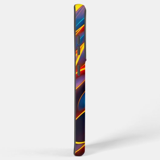 Abstracte Zwirlblauwe rode lammeren Samsung Galaxy Hoesje (Rechterkant)