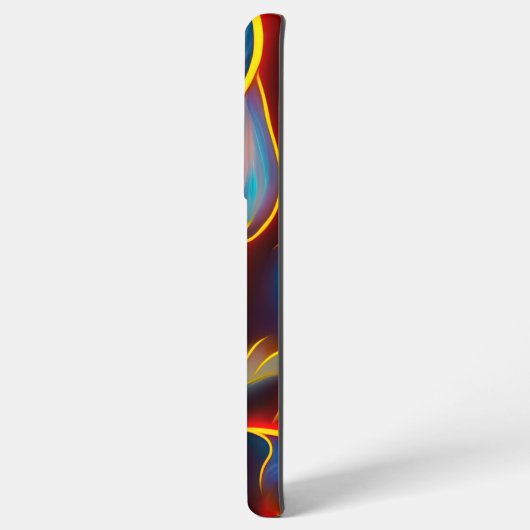 Abstracte Zwirlblauwe rode lammeren Samsung Galaxy Hoesje (Linkerkant)