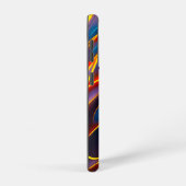 Abstracte Zwirlblauwe rode lammeren Samsung Galaxy Hoesje (Rechterkant)