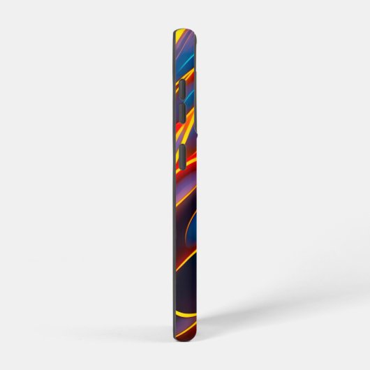 Abstracte Zwirlblauwe rode lammeren Samsung Galaxy Hoesje (Rechterkant)