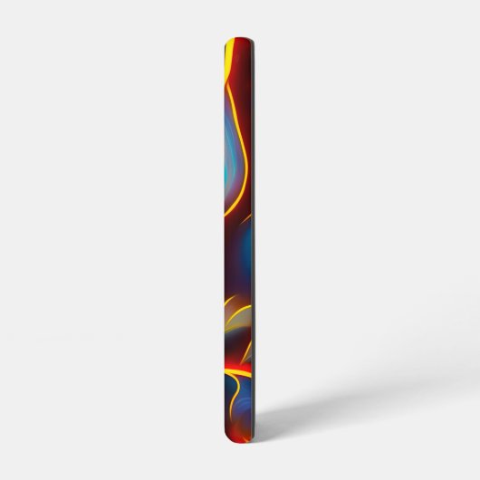 Abstracte Zwirlblauwe rode lammeren Samsung Galaxy Hoesje (Linkerkant)