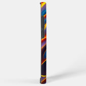 Abstracte Zwirlblauwe rode lammeren Samsung Galaxy Hoesje (Rechterkant)