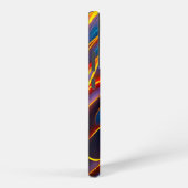 Abstracte Zwirlblauwe rode lammeren Samsung Galaxy Hoesje (Rechterkant)