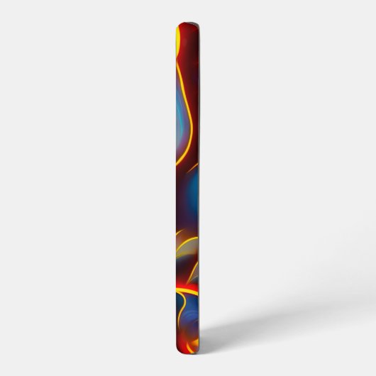 Abstracte Zwirlblauwe rode lammeren Samsung Galaxy Hoesje (Linkerkant)