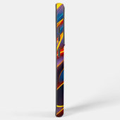 Abstracte Zwirlblauwe rode lammeren Samsung Galaxy Hoesje (Rechterkant)