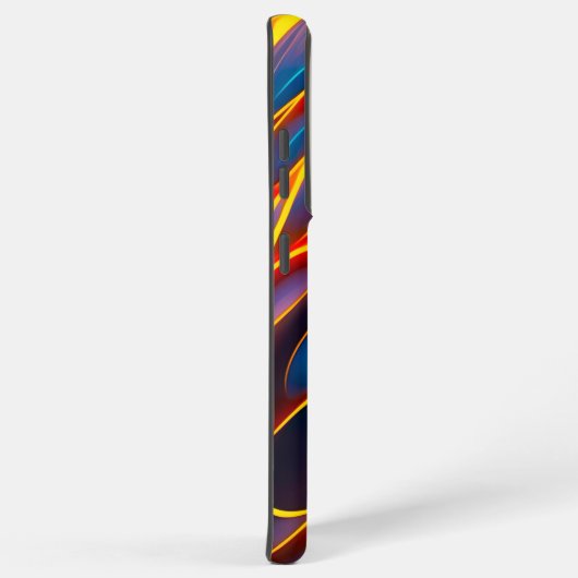 Abstracte Zwirlblauwe rode lammeren Samsung Galaxy Hoesje (Rechterkant)