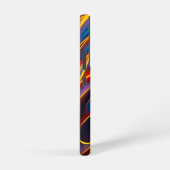 Abstracte Zwirlblauwe rode lammeren Samsung Galaxy Hoesje (Rechterkant)