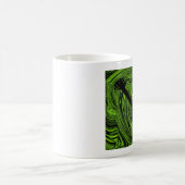 Abstracte Zwirls Guitar Mok, Groen Koffiemok (Center)
