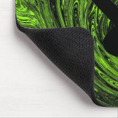Abstracte Zwirls Guitar Mousepad, Groen Muismat (Hoek)