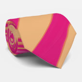 Abstracte zwoegen van roze, Paarse en Oranje zwemb Stropdas (Opgerold)