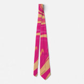 Abstracte zwoegen van roze, Paarse en Oranje zwemb Stropdas (Achterkant)