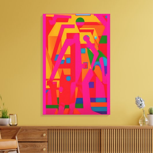 Abstracted Progress Canvas Afdruk (Insitu (Woonkamer))