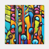 Abstracti Foliagi 2 Magneet (Voorkant)