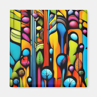 Abstracti Foliagi 2 Magneet