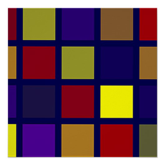 Abstractie 14 perfect poster (Voorkant)