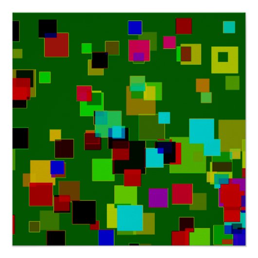 Abstractie 17 perfect poster (Voorkant)
