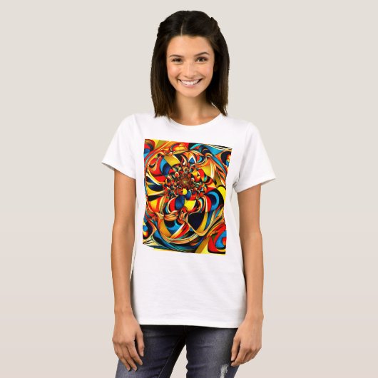 Abstractie 55 t-shirt (Voorkant volledig)
